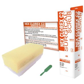 Negleb�rste, NEX, 13x5x4,7cm, klorhexidin, med neglerenser, engangs