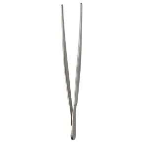 Pincet, anatomisk, 14,5cm x 5mm, rustfrit st�l, krydskarrerede k�ber *Denne vare tages ikke retur*