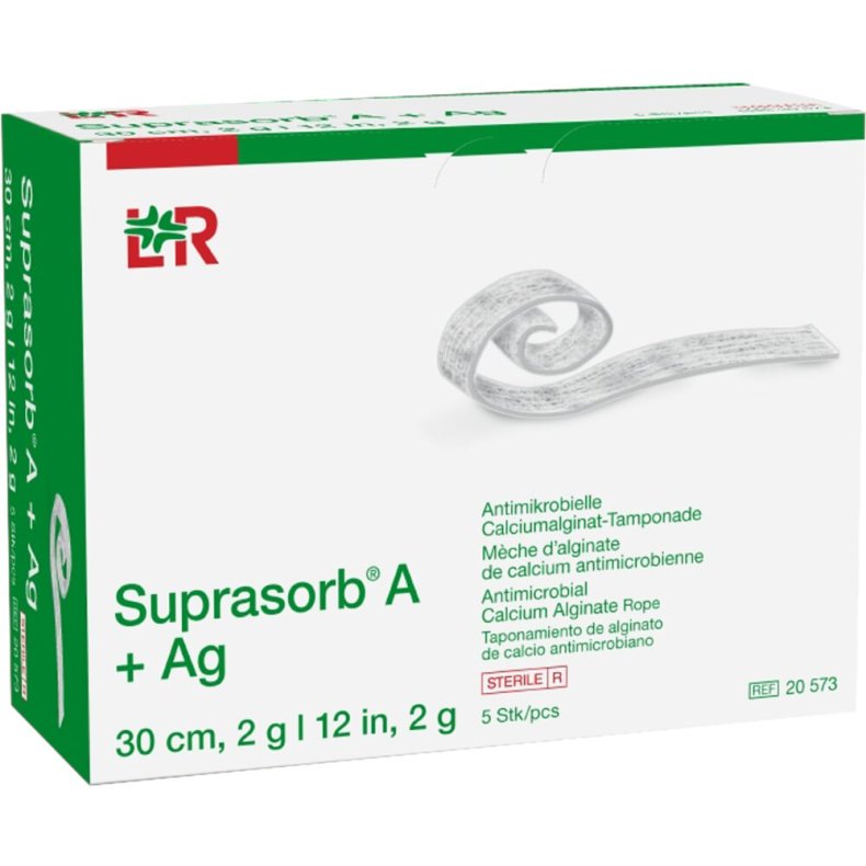 S�lvbandage, Suprasorb A+Ag, filler, 2 g, steril, engangs *Denne vare tages ikke retur*