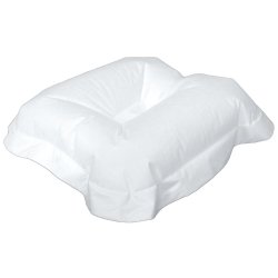 Trykaflastende pude, Levabo All Up Head, 28x30x5cm, hvid