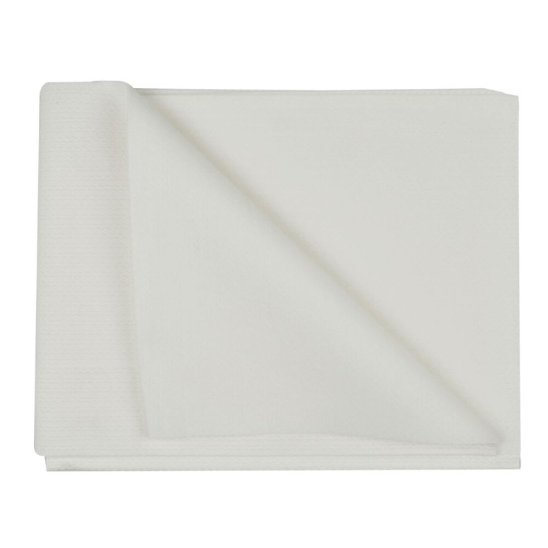 H�ndkl�de, Airlaid, ABENA, Z-fold, 140x80cm, hvid, engangs