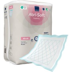 Underlag, ABENA Abri-Soft Superdry, 60x60cm, med SAP