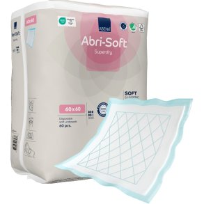 Underlag, ABENA Abri-Soft Superdry, 60x60cm, med SAP