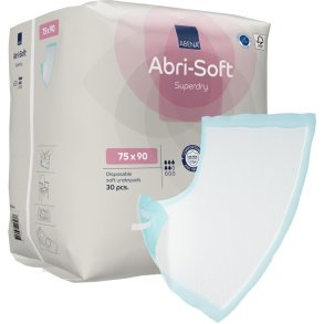 Underlag, ABENA Abri-Soft Superdry, 90x75cm, med tape, med SAP