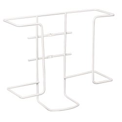 Handskestativ, 10,4x27x22,5cm, hvid, metal, til 2 �sker, ikke justerbar