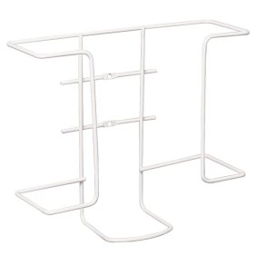 Handskestativ, 10,4x27x22,5cm, hvid, metal, til 2 �sker, ikke justerbar
