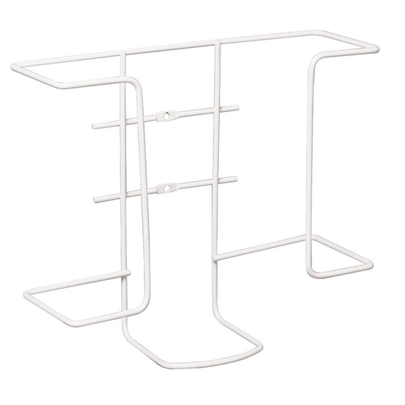 Handskestativ, 10,4x27x22,5cm, hvid, metal, til 2 �sker, ikke justerbar