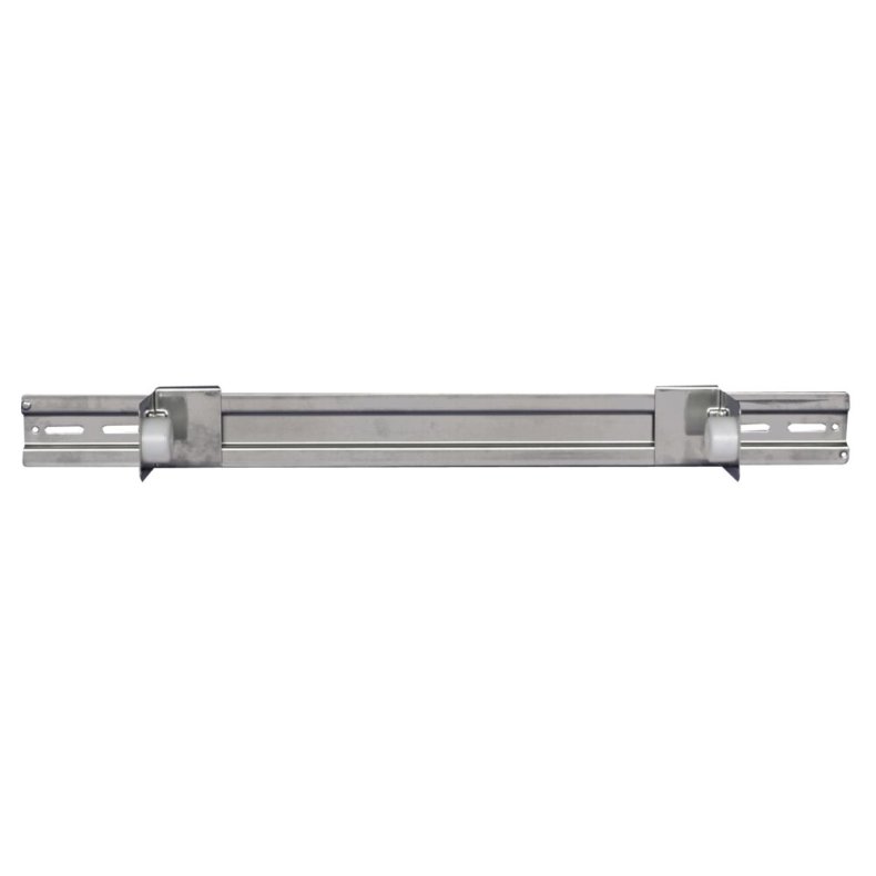 Dispenser, til lejepapir, neutral, 65cm, st�l, rustfrit st�l, Til lejepapir med max bredde p� 60 cm. Der medf�lger skruer.