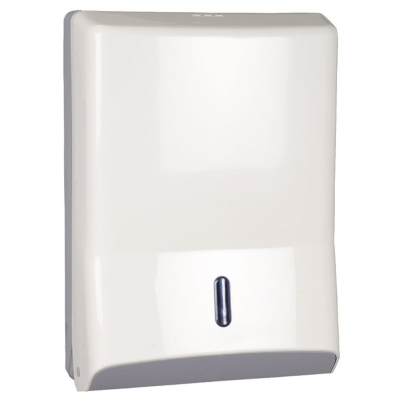 Dispenser, neutral, Maxi, 14x28x40cm, hvid, plast, til alle typer h�ndkl�deark