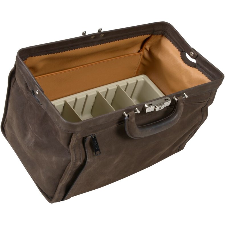 L�getaske, Primus, 19x37x20cm, brun *Denne vare tages ikke retur*