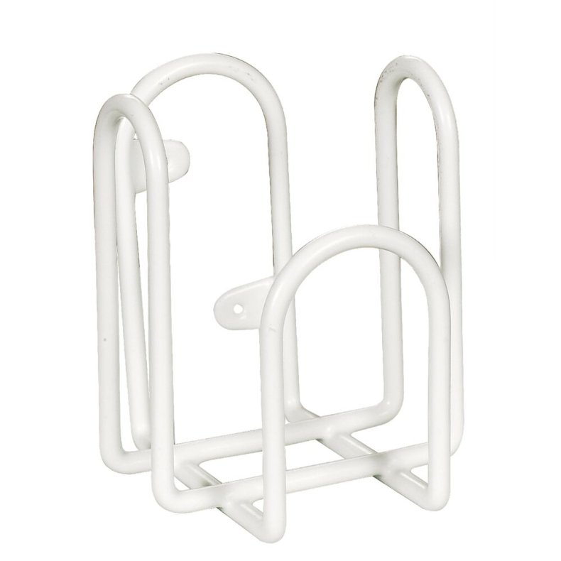 Holder til Dispenser, ABENA, 8,5x8,5x10,5cm, hvid, metal, til Abena 500 ml flasker