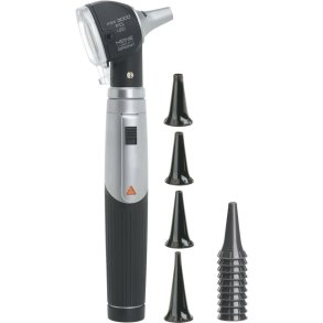 Otoskop, HEINE, mini 3000, LED, F.O. inkl. h�ndtag og �retragte
