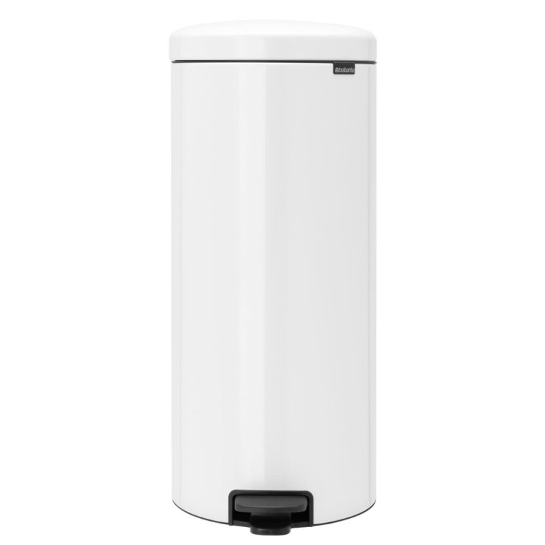 Pedalspand, Brabantia newIcon, hvid, st�l, 30 l, metal inderspand, og soft close l�g