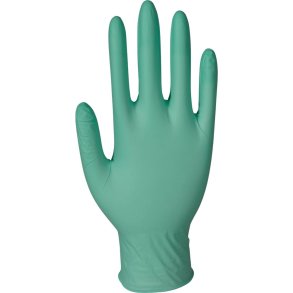 Unders�gelseshandske, ABENA Classic Sensitive, L, gr�n, nitril, pudderfri