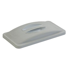 L�g, Rubbermaid Slim Jim, gr�, PE, lukket, til kildesortering *Denne vare tages ikke retur*