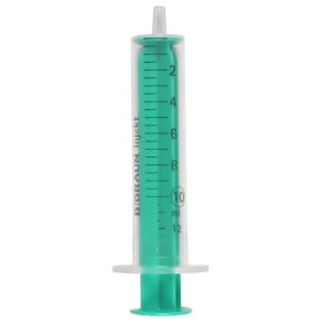 Spr�jte, Injekt, 10 ml, transparent, luer, excentrisk, 2 komponent, steril *Denne vare tages ikke retur*