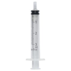 Spr�jte, Omnifix Solo, 3 ml, transparent, luer, centreret, 3 komponent, steril *Denne vare tages ikke retur*