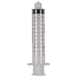 Spr�jte, Omnifix Solo, 10 ml, transparent, luer lock, centreret, 3 komponent, steril *Denne vare tages ikke retur*