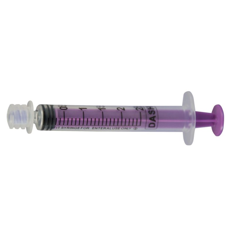 Ern�ringsspr�jte, Flocare, 2,5 ml, ENFit, lavdosis, med vinger, steril *Denne vare tages ikke retur*