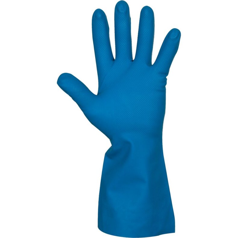 Nitrilhandske, DPL Interface Plus, 9, bl�, nitril, indvendig velourisering
