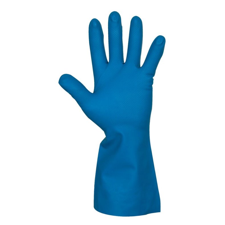 Nitrilhandske, DPL Interface Plus, 10, bl�, nitril, indvendig velourisering