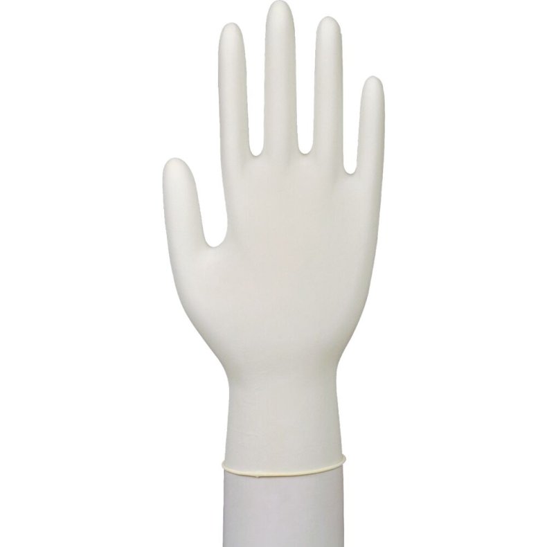 Unders�gelseshandske, ABENA Excellent, XL, nature, latex, pudderfri, dobbelt chlorineret