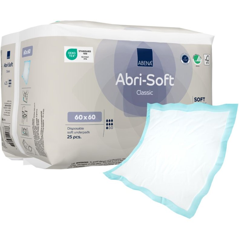 Underlag, ABENA Abri-Soft Classic, 60x60cm