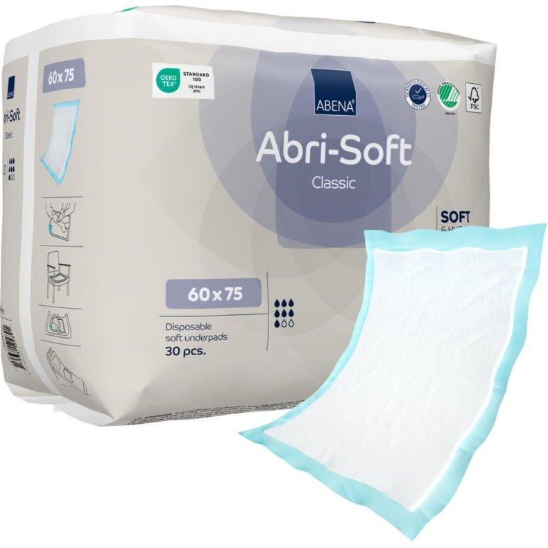 Underlag, ABENA Abri-Soft Classic, 75x60cm