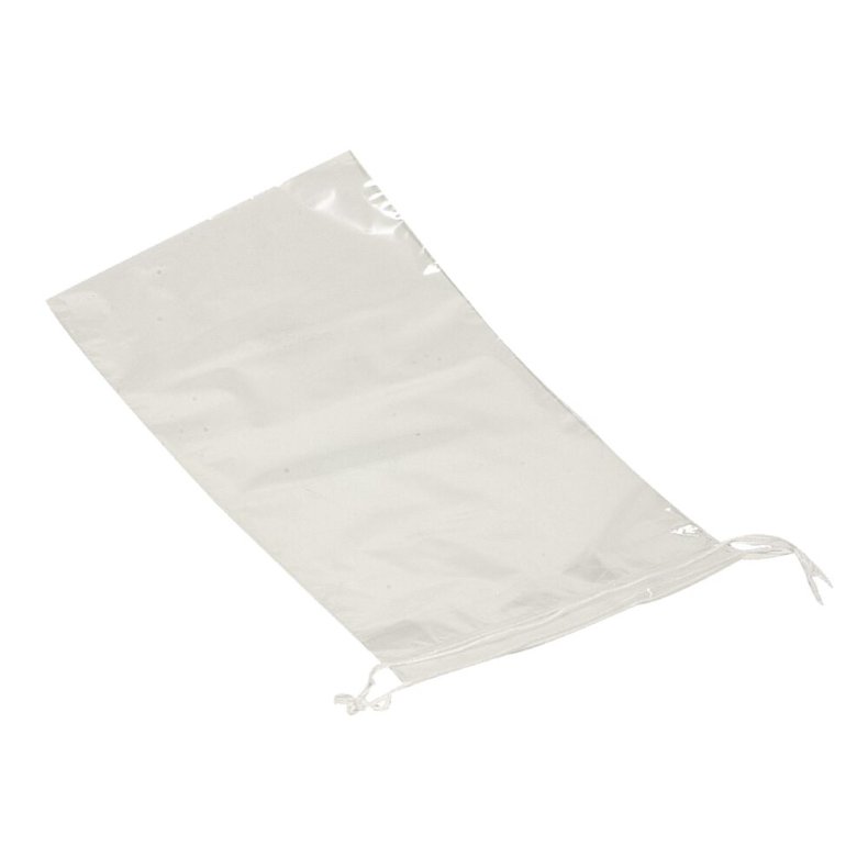 Pose med sn�reluk, 2 l, klar, LDPE/virgin, 15x30cm, l�se, med bomuldssnor