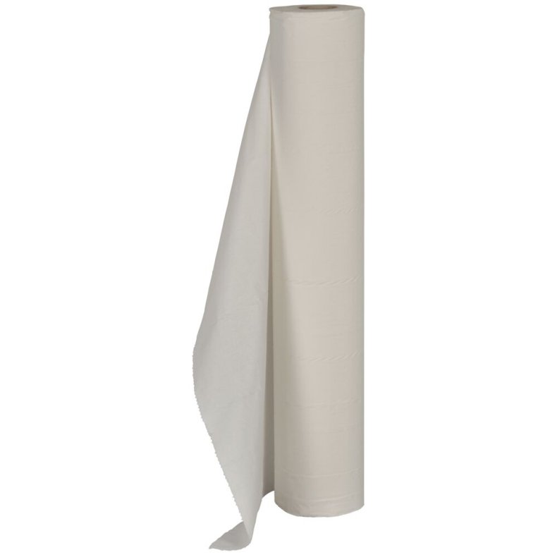Lejepapir, neutral, 2-lags, 70m x 70cm, �13cm, hvid, nyfiber, perforeret