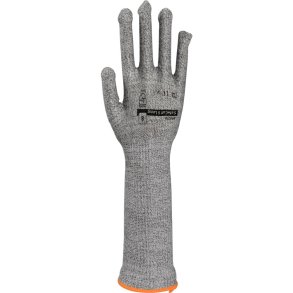 Arbejdshandske, ABENA, 8, gr�, glasfiber/HDPE fiber/nylon/spandex, cut 5, lang