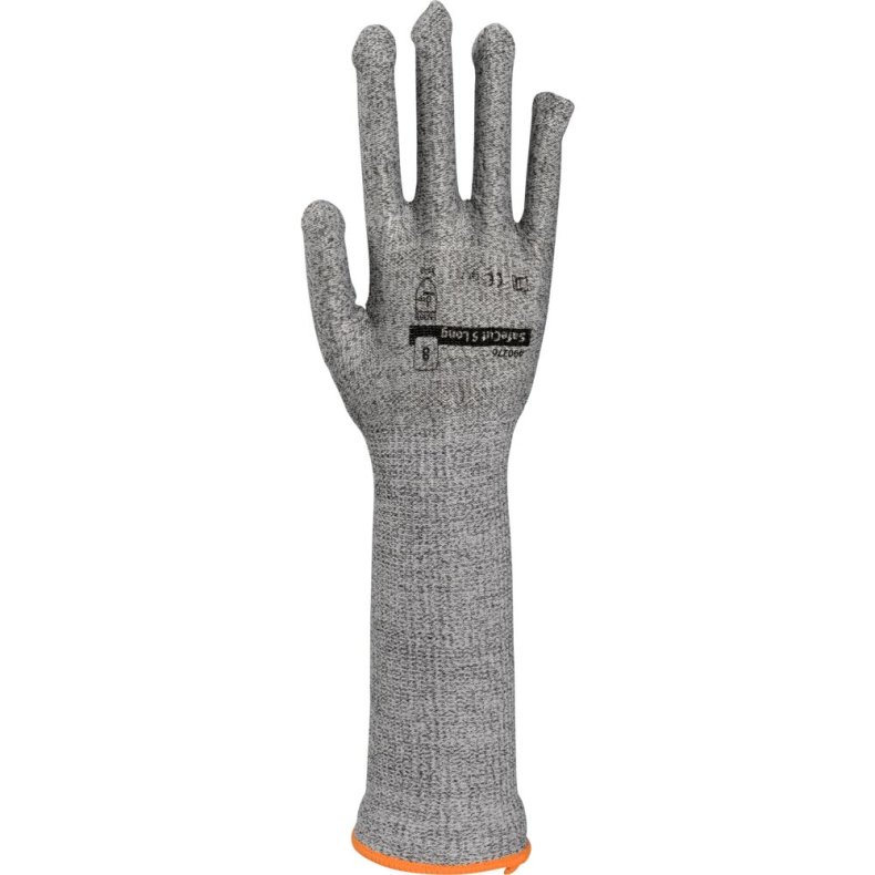 Arbejdshandske, ABENA, 8, gr�, glasfiber/HDPE fiber/nylon/spandex, cut 5, lang