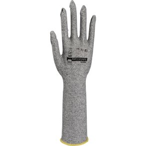 Arbejdshandske, ABENA, 10, gr�, glasfiber/HDPE fiber/nylon/spandex, cut 5, lang