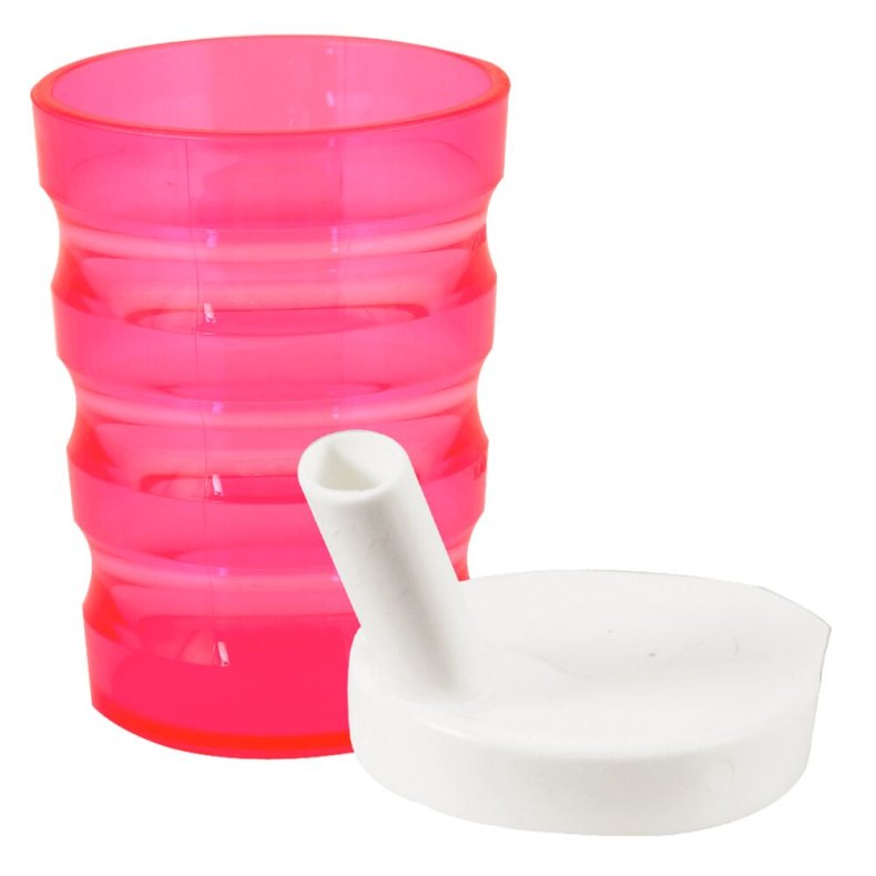 Drikkekrus, �7cm, 25 cl, SAN, med graduering, assorteret med bl�, gul, orange, gr�n, pink og violet.