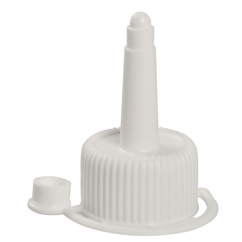 Spidskapsel, �22cm, hvid, til sondeflaske