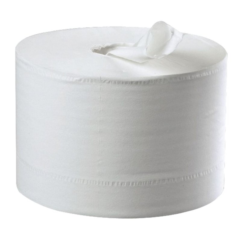 Toiletpapir, Tork T8 Advanced, 2-lags, 207m x 13,4cm, �19,9cm, hvid, blandingsfibre