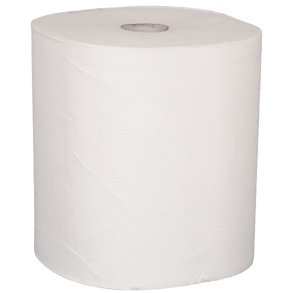H�ndkl�derulle, ABENA Care-Ness Excellent, 3-lags, 100m x 20,3cm, �19cm, hvid, nyfiber, autocut