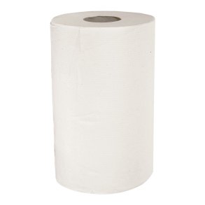 H�ndkl�derulle, ABENA Care-Ness Excellent, 2-lags, Mini, 70m x 19cm, �13cm, hvid, papir/nyfiber, med spiralhylse