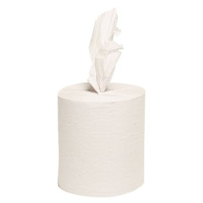 H�ndkl�derulle, neutral, 1-lags, Midi, 300m x 20cm, �20cm, hvid, genanvendt papir, uden hylse