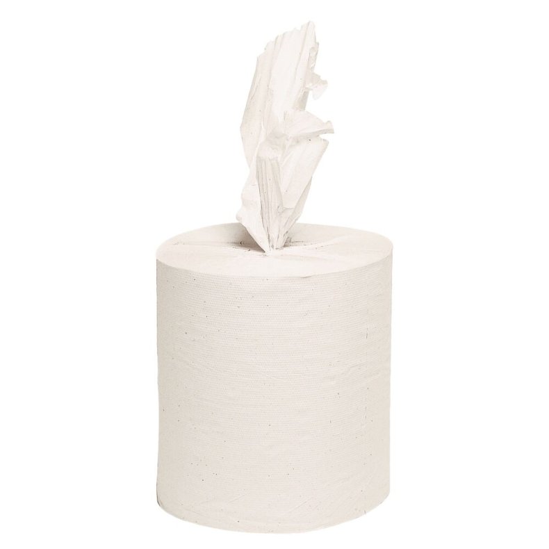 H�ndkl�derulle, neutral, 1-lags, Midi, 300m x 20cm, �20cm, hvid, genanvendt papir, uden hylse