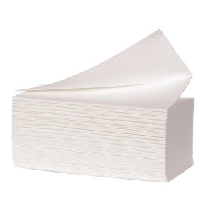 H�ndkl�deark, neutral, 3-lags, V-fold, 21,5x24cm, 10,5 cm, hvid, nyfiber