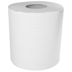H�ndkl�derulle, neutral, 1-lags, Midi, 300m x 20cm, �20cm, hvid, genanvendt papir, med spiralhylse