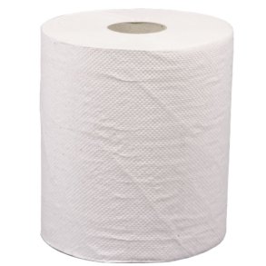H�ndkl�derulle, neutral, 1-lags, Midi, 300m x 20cm, �19cm, hvid, genanvendt papir, med spiralhylse