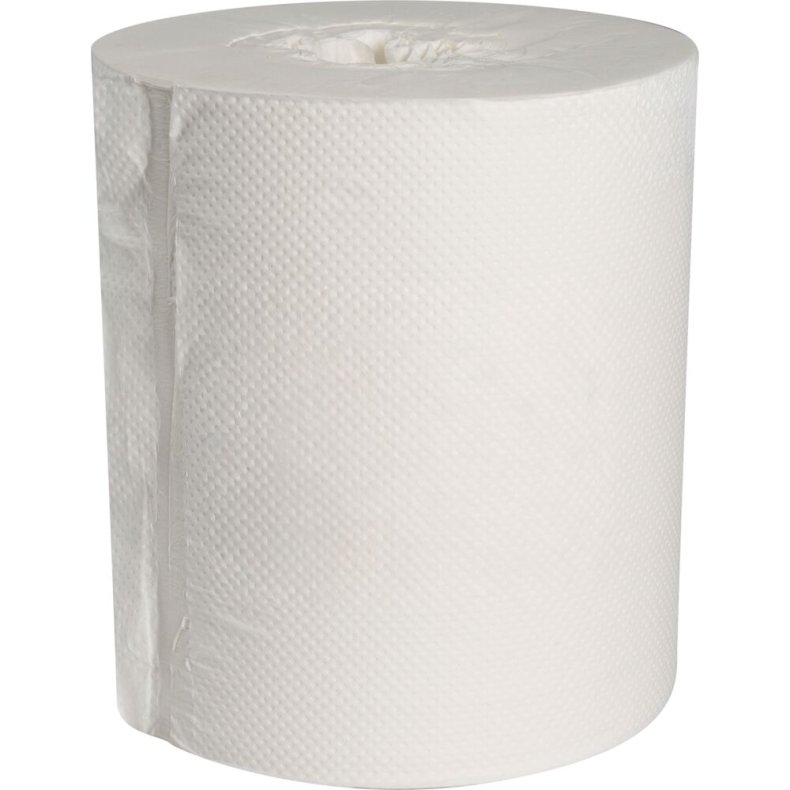 H�ndkl�derulle, ABENA Care-Ness Excellent, 2-lags, Midi, 153m x 19,6cm, �19,5cm, hvid, nyfiber, uden hylse