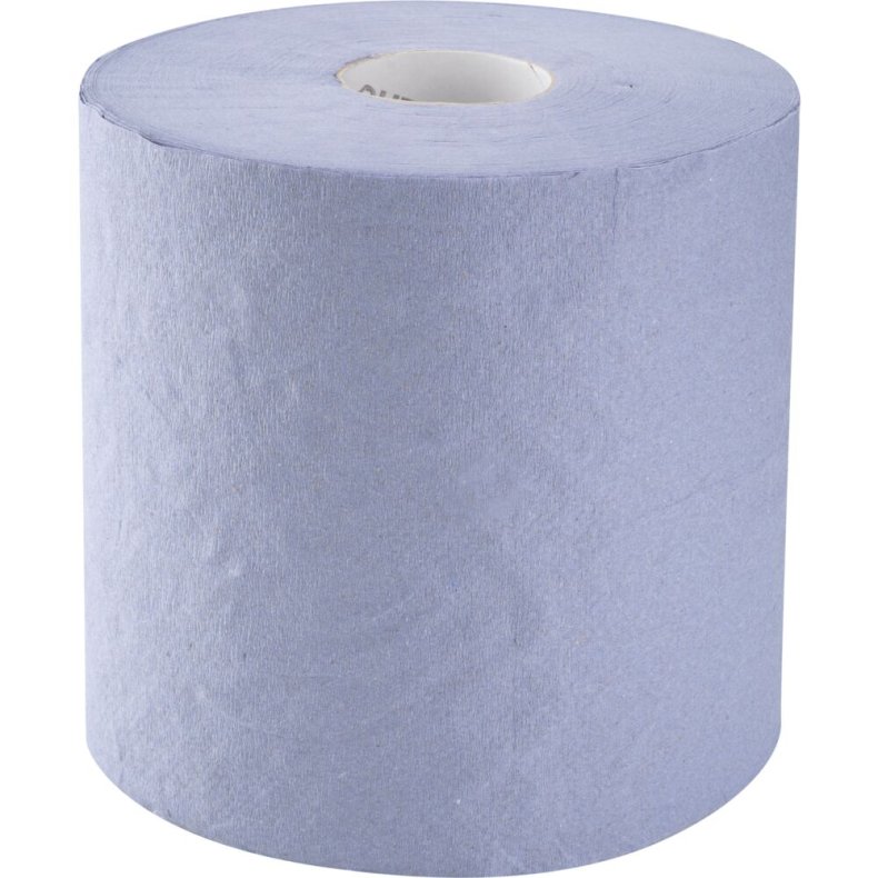 H�ndkl�derulle, neutral, 1-lags, Midi, 300m x 20cm, �20cm, bl�, genanvendt papir, med spiralhylse