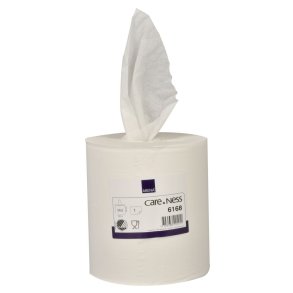 H�ndkl�derulle, ABENA Care-Ness Excellent, 1-lags, Midi, 320m x 19,6cm, �19cm, hvid, nyfiber, uden hylse