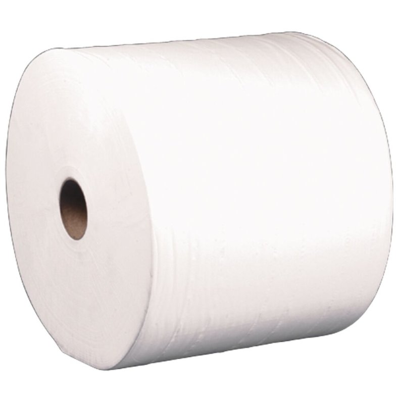 V�rkstedsrulle, neutral, 4-lags, 400m x 29,3cm, �38cm, hvid, nyfiber