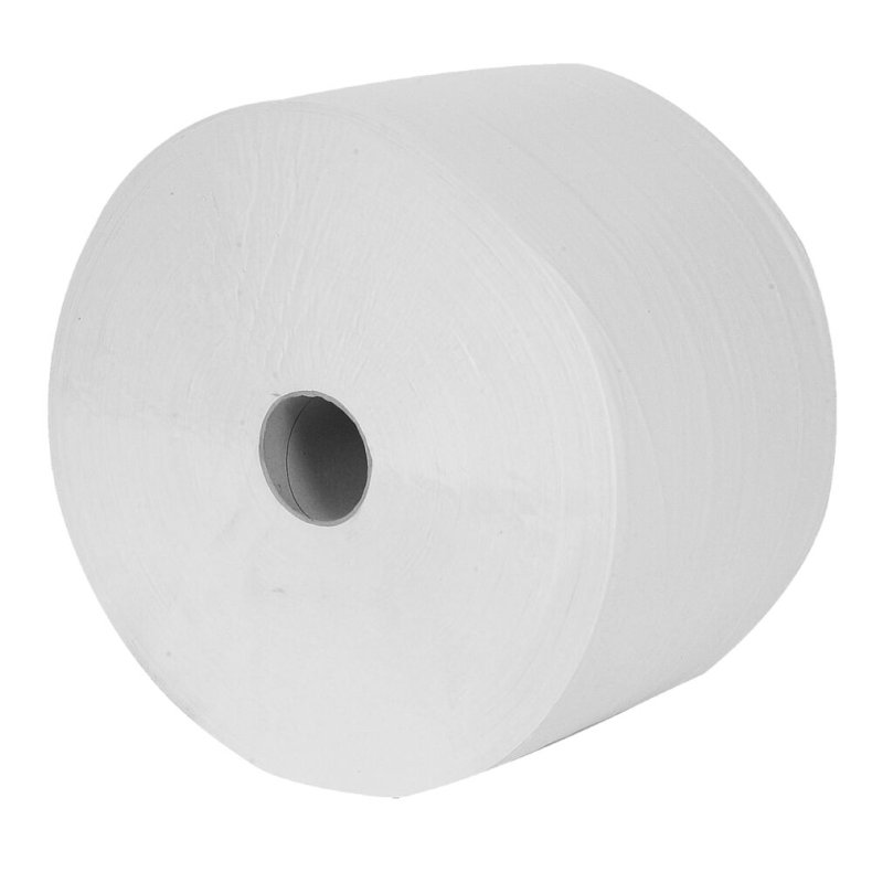 V�rkstedsrulle, ABENA Care-Ness Excellent, 4-lags, 360m x 23,6cm, �37cm, hvid, nyfiber