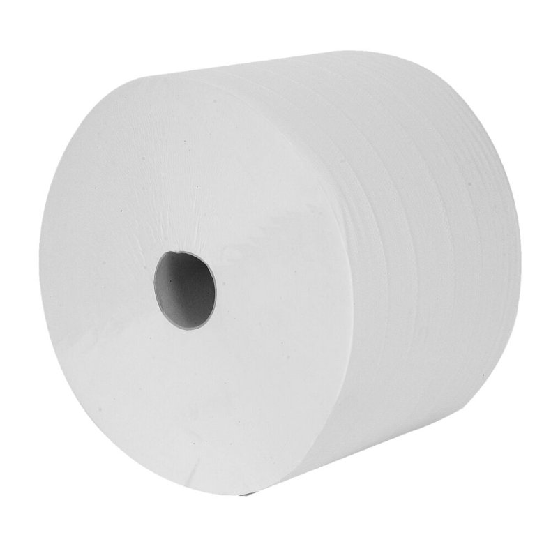 V�rkstedsrulle, neutral, 2-lags, 600m x 26,3cm, �36cm, hvid, nyfiber