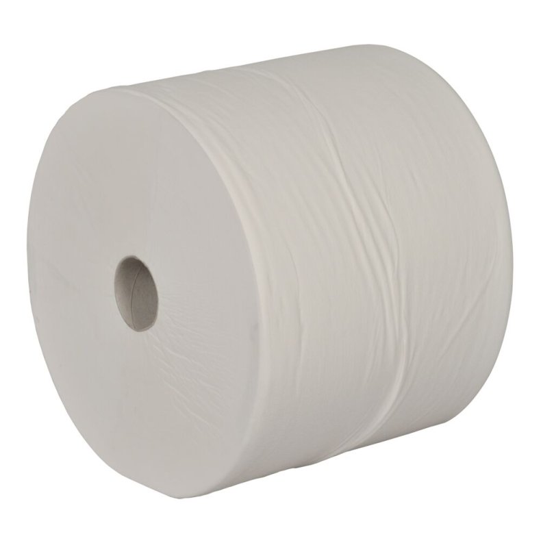V�rkstedsrulle, neutral, 1-lags, 950m x 24cm, �30cm, hvid, nyfiber